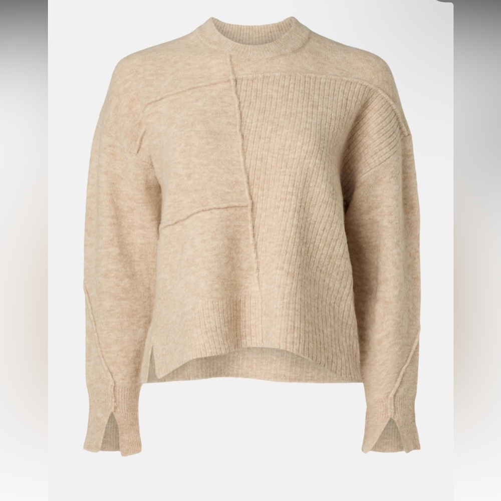 3.1 Phillip Lim Cream Lofty Basket Weave Pull Over